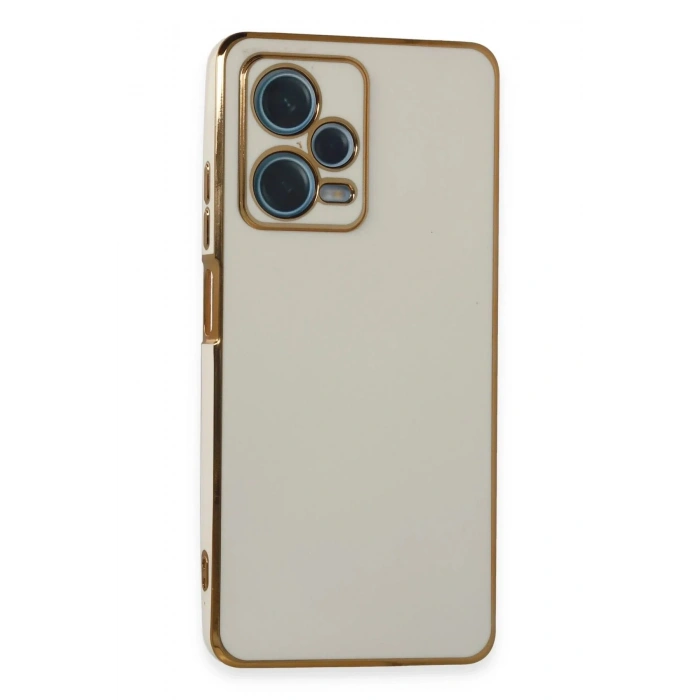 Mey İthalat®   Redmi Note 12 Pro Plus Kılıf Volet Silikon - Beyaz
