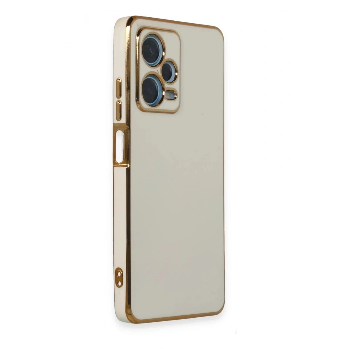 Mey İthalat®   Redmi Note 12 Pro Plus Kılıf Volet Silikon - Beyaz