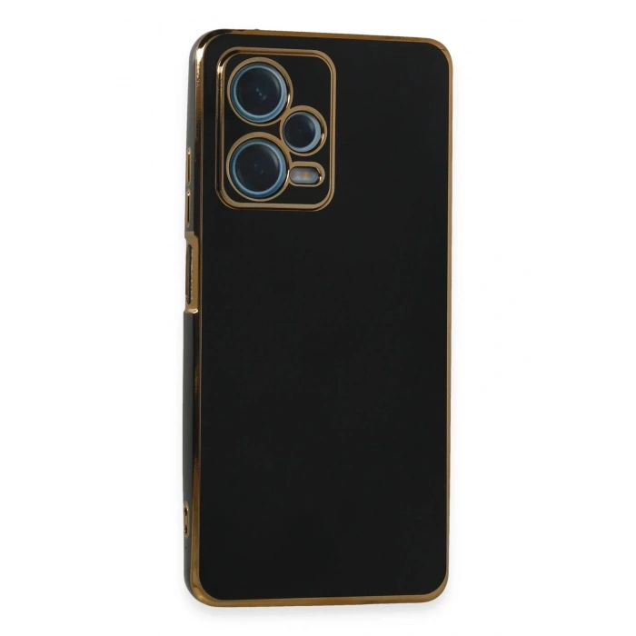 Mey İthalat®   Redmi Note 12 Pro Plus Kılıf Volet Silikon - Siyah