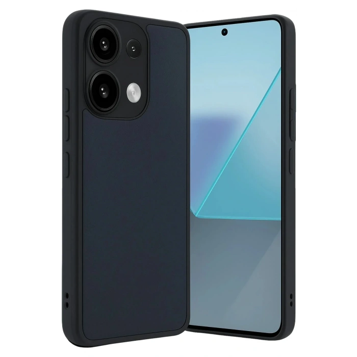 Mey İthalat®   Redmi Note 13 4G Kılıf Aras Deri Kapak - Lacivert