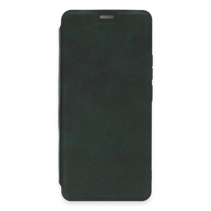 Mey İthalat®   Redmi Note 13 4G Kılıf Flip Cover - Koyu Yeşil