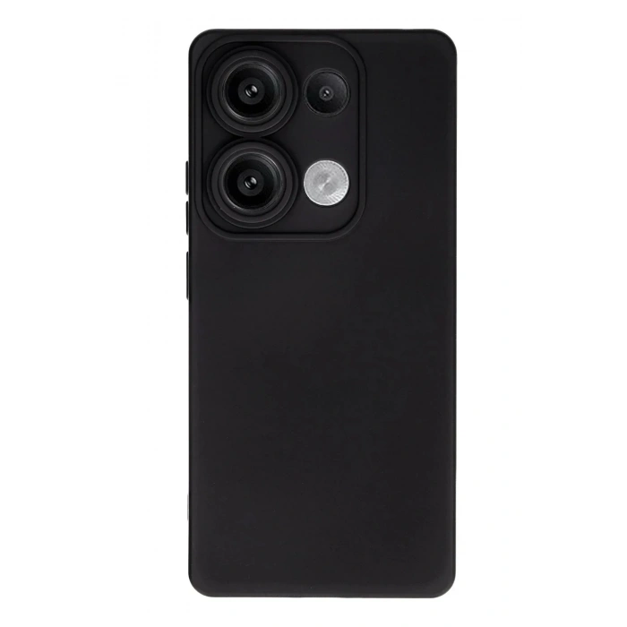 Mey İthalat®   Redmi Note 13 4G Kılıf Nano içi Kadife Silikon - Siyah