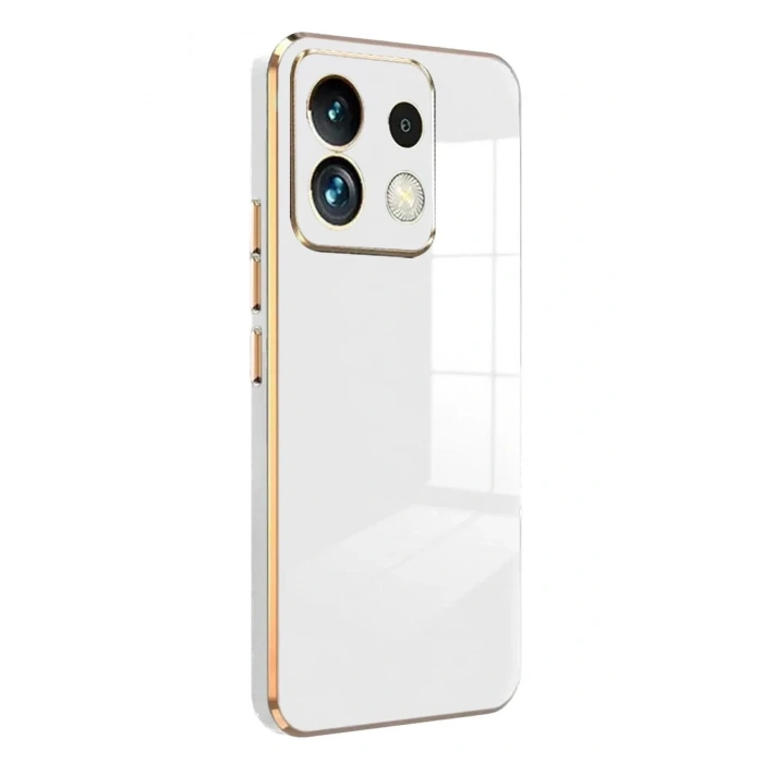 Mey İthalat®   Redmi Note 13 4G Kılıf Volet Silikon - Beyaz