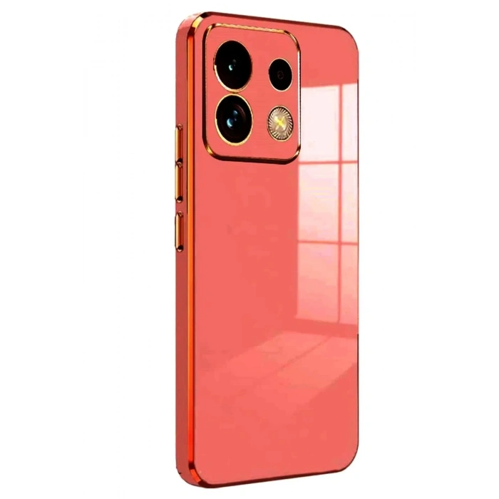 Mey İthalat®   Redmi Note 13 4G Kılıf Volet Silikon - Kırmızı