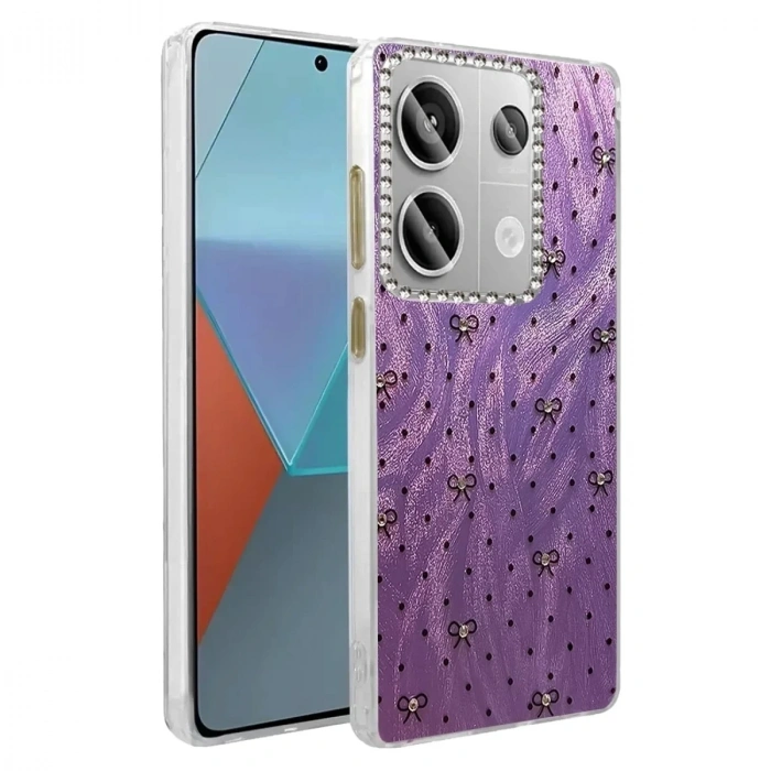 Mey İthalat®   Redmi Note 13 Pro 4G Kılıf Blade Aynalı Desenli Kapak - Desen 2