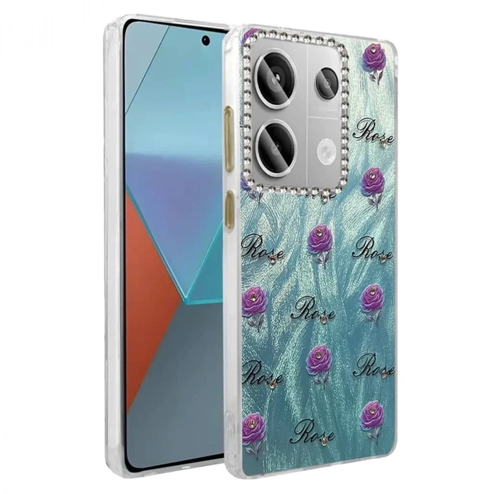 Mey İthalat®   Redmi Note 13 Pro 4G Kılıf Blade Aynalı Desenli Kapak - Desen 9
