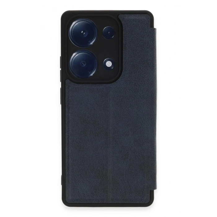 Mey İthalat®   Redmi Note 13 Pro 4G Kılıf Flip Cover - Lacivert
