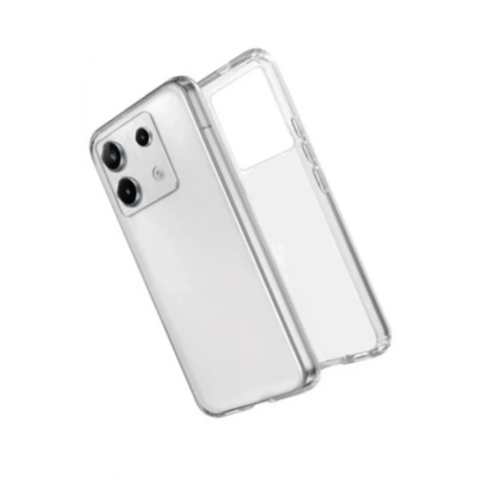 Mey İthalat®   Redmi Note 13 Pro 4G Kılıf Lüx Şeffaf Silikon