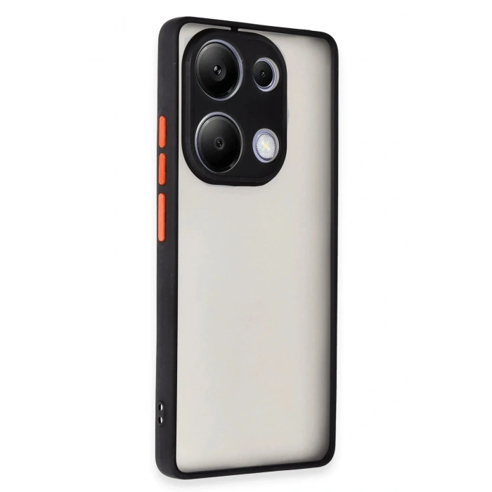 Mey İthalat®   Redmi Note 13 Pro 4G Kılıf Montreal Silikon Kapak - Siyah