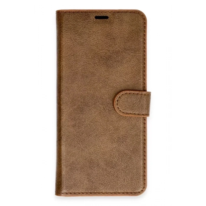 Mey İthalat®   Redmi Note 13 Pro 4G Kılıf Trend S Plus Kapaklı Kılıf - Taba