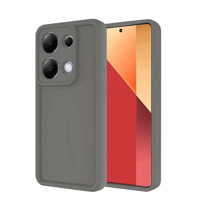 Mey İthalat®   Redmi Note 13 Pro 4G Kılıf Viera Silikon - Gri