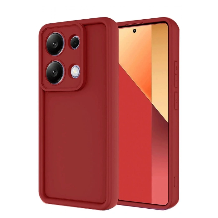 Mey İthalat®   Redmi Note 13 Pro 4G Kılıf Viera Silikon - Kırmızı