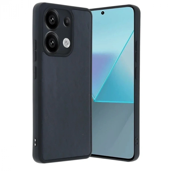 Mey İthalat®   Redmi Note 13 Pro 5G Kılıf Aras Deri Kapak - Lacivert