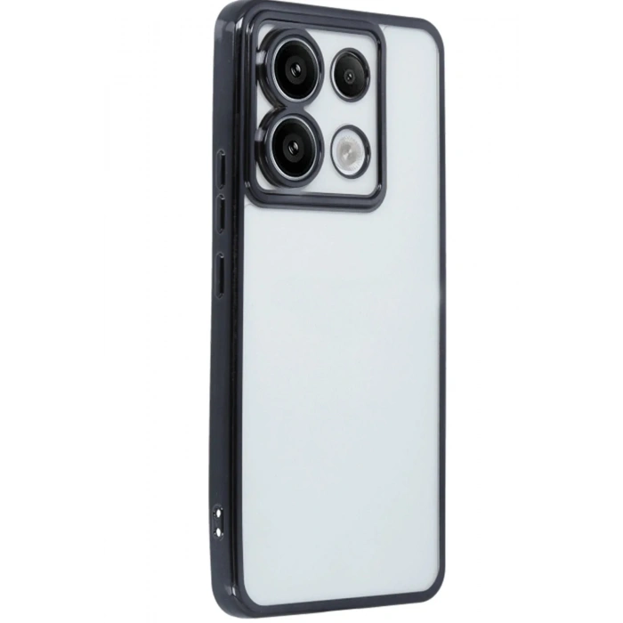 Mey İthalat®   Redmi Note 13 Pro 5G Kılıf  Lensli Silikon - Siyah