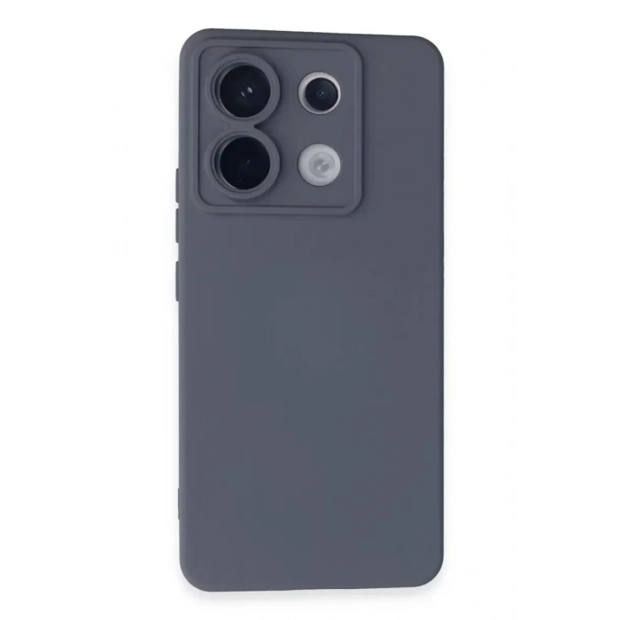 Mey İthalat®   Redmi Note 13 Pro 5G Kılıf Nano içi Kadife Silikon - Gri