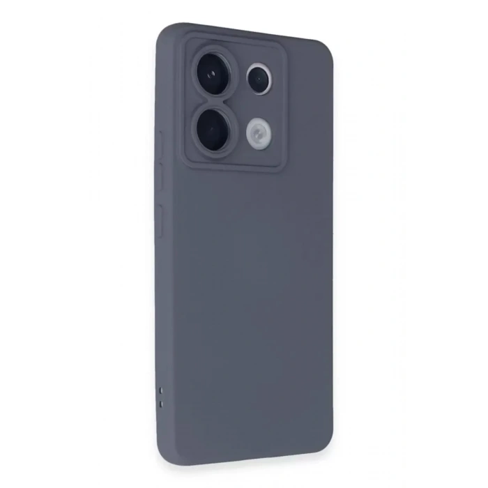 Mey İthalat®   Redmi Note 13 Pro 5G Kılıf Nano içi Kadife Silikon - Gri