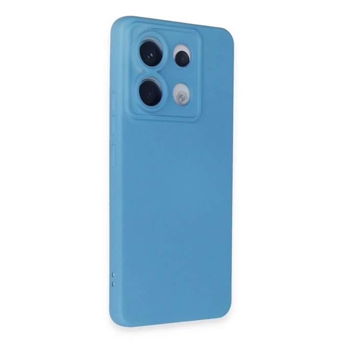 Mey İthalat®   Redmi Note 13 Pro 5G Kılıf Nano içi Kadife Silikon - Mavi