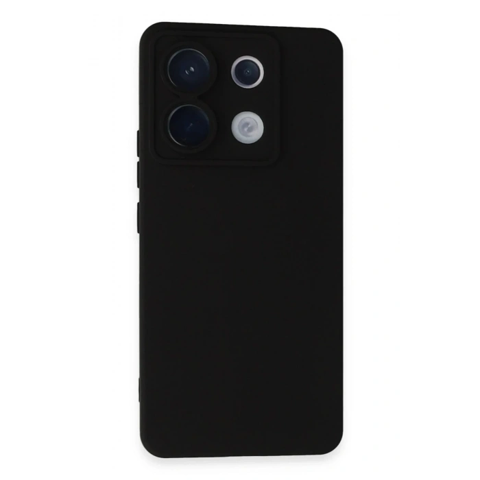 Mey İthalat®   Redmi Note 13 Pro 5G Kılıf Nano içi Kadife Silikon - Siyah
