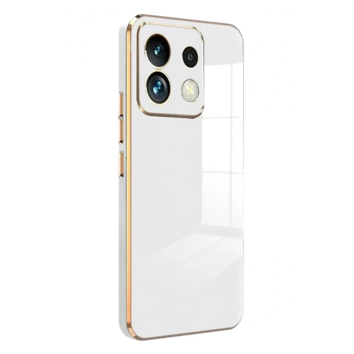 Mey İthalat®   Redmi Note 13 Pro 5G Kılıf Volet Silikon - Beyaz