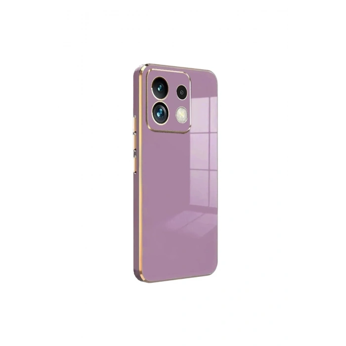 Mey İthalat®   Redmi Note 13 Pro 5G Kılıf Volet Silikon - Mor