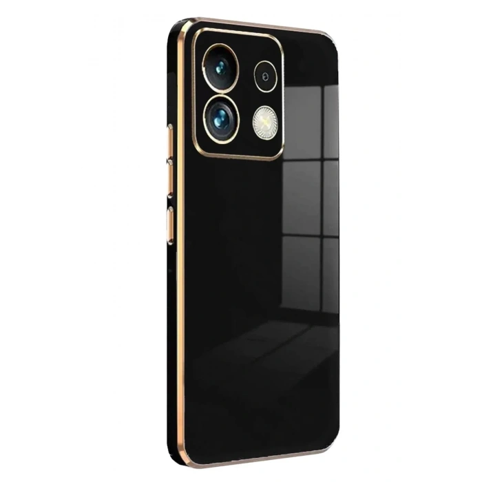 Mey İthalat®   Redmi Note 13 Pro 5G Kılıf Volet Silikon - Siyah