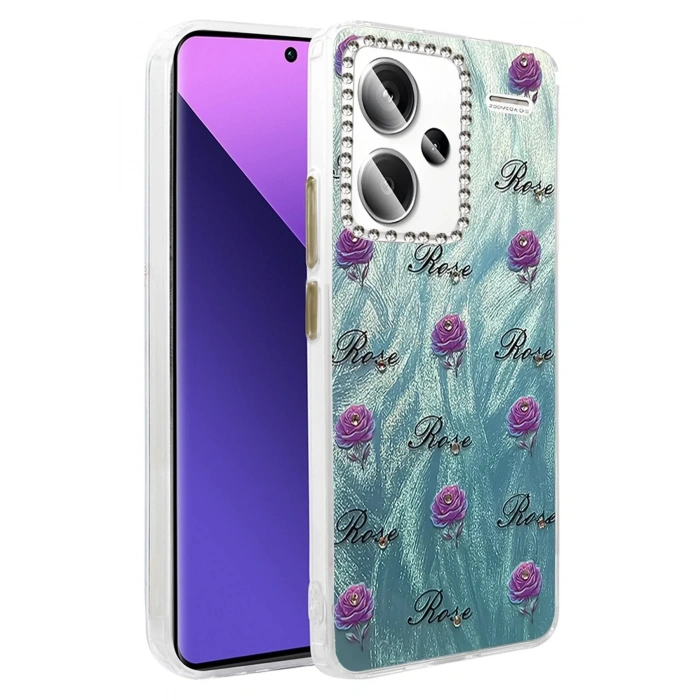 Mey İthalat®   Redmi Note 13 Pro Plus Kılıf Blade Aynalı Desenli Kapak - Desen 9