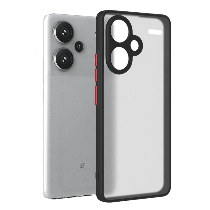 Mey İthalat®   Redmi Note 13 Pro Plus Kılıf Montreal Silikon Kapak - Siyah