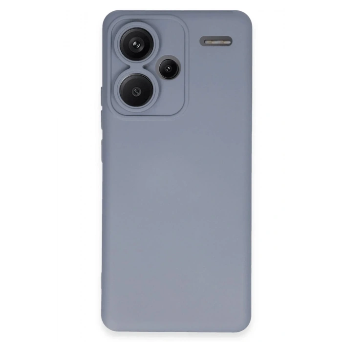 Mey İthalat®   Redmi Note 13 Pro Plus Kılıf Nano içi Kadife Silikon - Gri