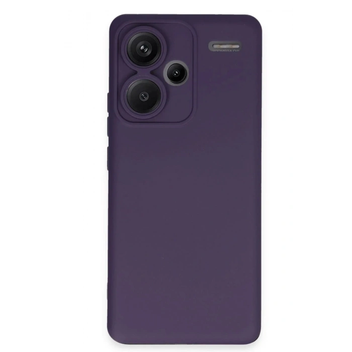 Mey İthalat®   Redmi Note 13 Pro Plus Kılıf Nano içi Kadife Silikon - Mor