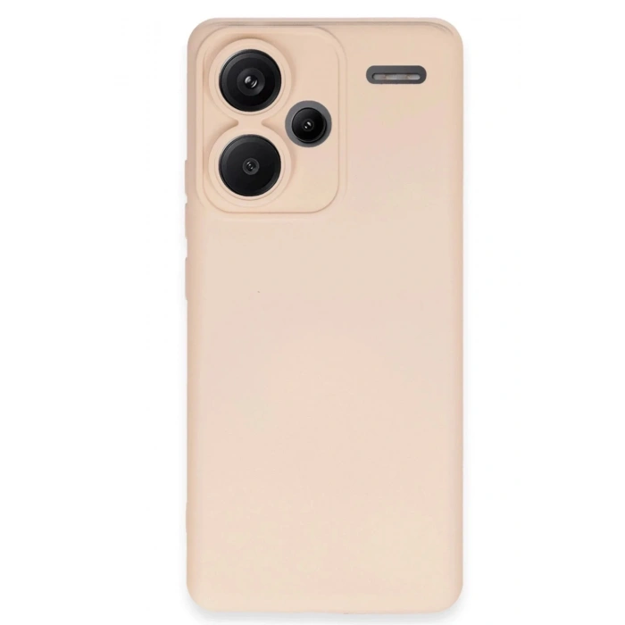 Mey İthalat®   Redmi Note 13 Pro Plus Kılıf Nano içi Kadife Silikon - Pudra