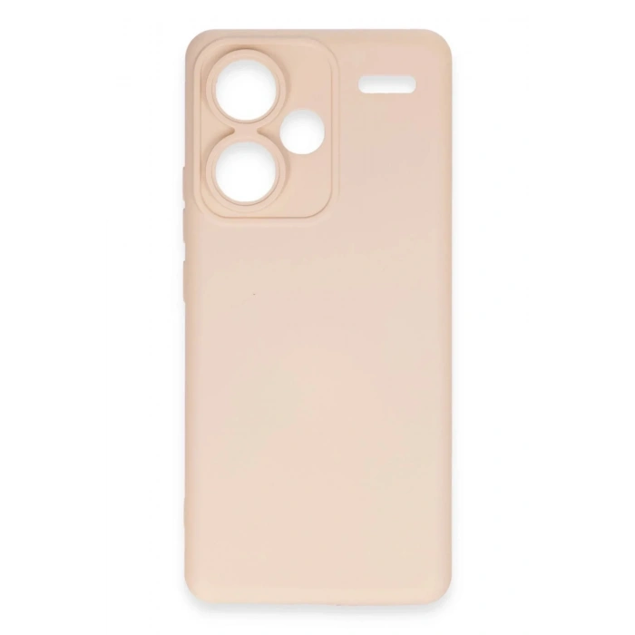 Mey İthalat®   Redmi Note 13 Pro Plus Kılıf Nano içi Kadife Silikon - Pudra