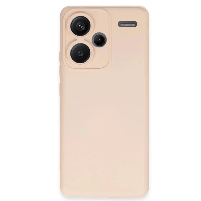 Mey İthalat®   Redmi Note 13 Pro Plus Kılıf Nano içi Kadife Silikon - Pudra