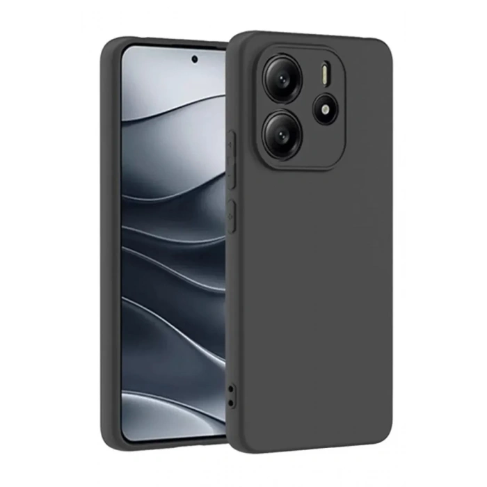 Mey İthalat®   Redmi Note 14 4G Kılıf First Silikon - Siyah