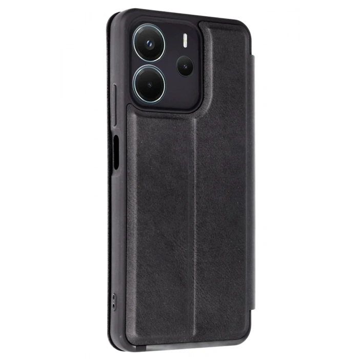 Mey İthalat®   Redmi Note 14 4G Kılıf Flip Cover - Siyah