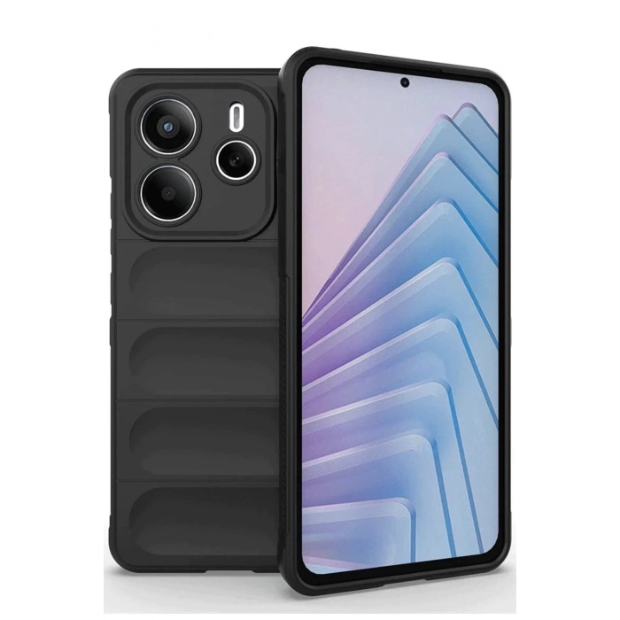 Mey İthalat®   Redmi Note 14 4G Kılıf Optimum Silikon - Siyah