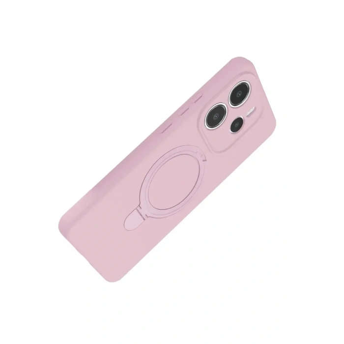 Mey İthalat®   Redmi Note 14 4G Regal Magsafe Standlı Kapak - Açık Pembe