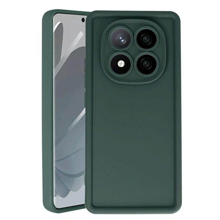 Mey İthalat®   Redmi Note 14 Pro 4G Kılıf Viera Silikon - Koyu Yeşil