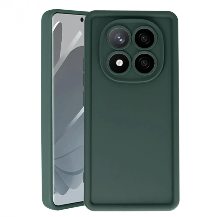 Mey İthalat®   Redmi Note 14 Pro 4G Kılıf Viera Silikon - Koyu Yeşil