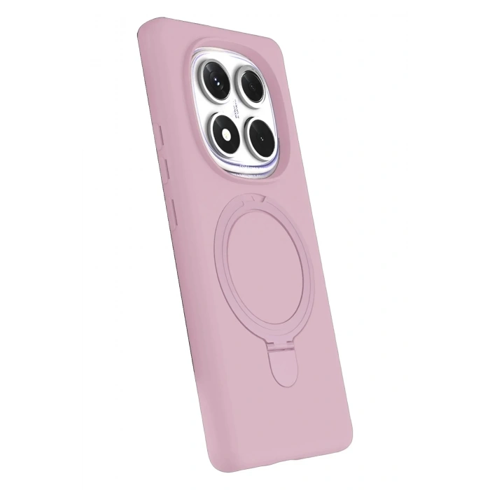 Mey İthalat®   Redmi Note 14 Pro 4G Regal Magsafe Standlı Kapak - Açık Pembe