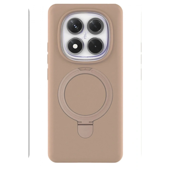 Mey İthalat®   Redmi Note 14 Pro 4G Regal Magsafe Standlı Kapak - Çöl Titanyum