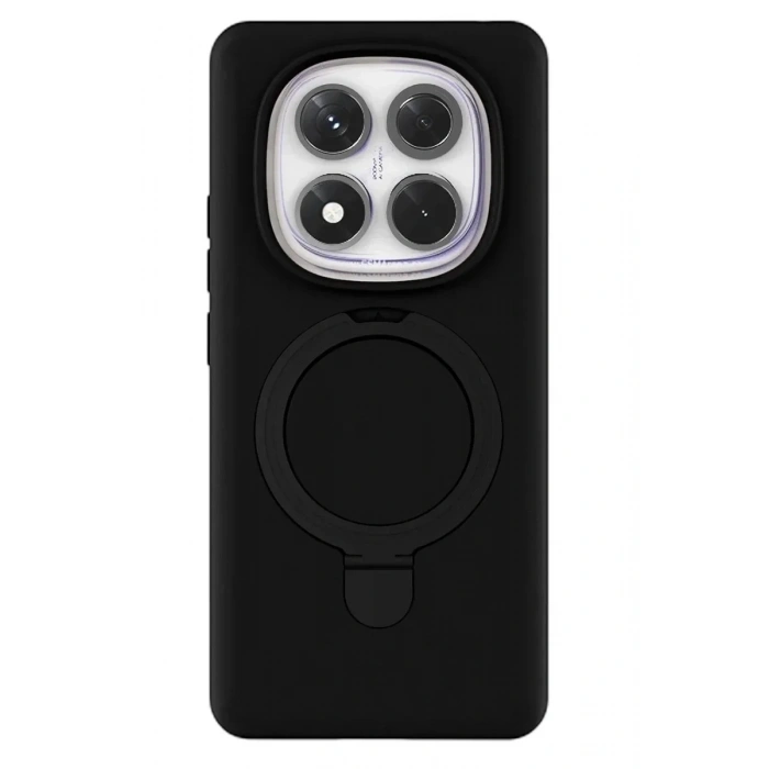 Mey İthalat®   Redmi Note 14 Pro 4G Regal Magsafe Standlı Kapak - Siyah
