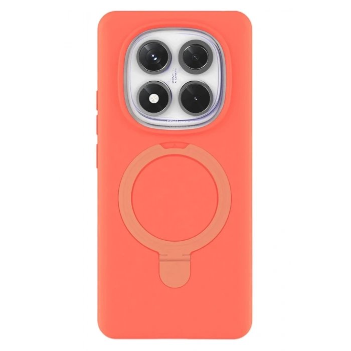 Mey İthalat®   Redmi Note 14 Pro 4G Regal Magsafe Standlı Kapak - Turuncu