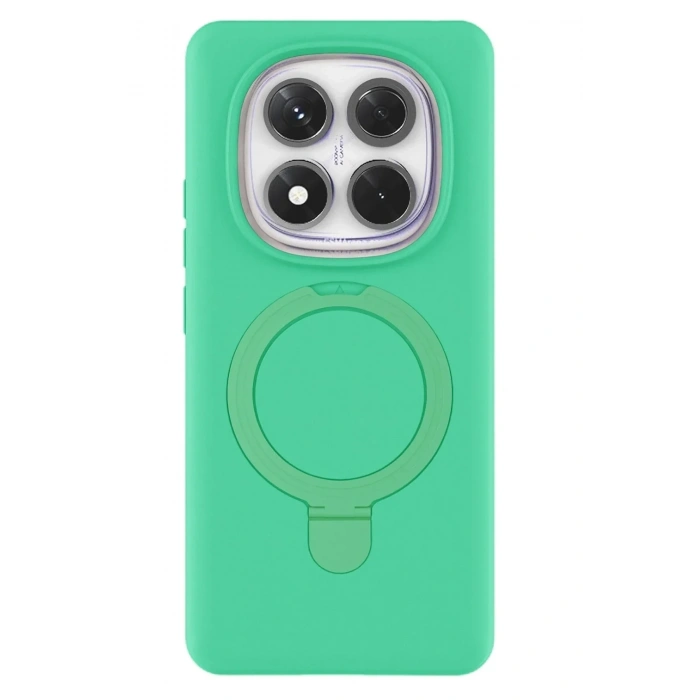 Mey İthalat®   Redmi Note 14 Pro 4G Regal Magsafe Standlı Kapak - Yeşil