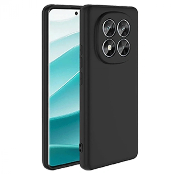 Mey İthalat®   Redmi Note 14 Pro 5G Kılıf First Silikon - Siyah