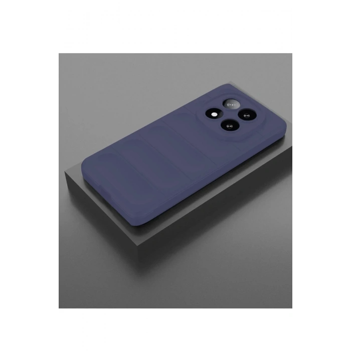 Mey İthalat®   Redmi Note 14 Pro 5G Kılıf Optimum Silikon - Lacivert