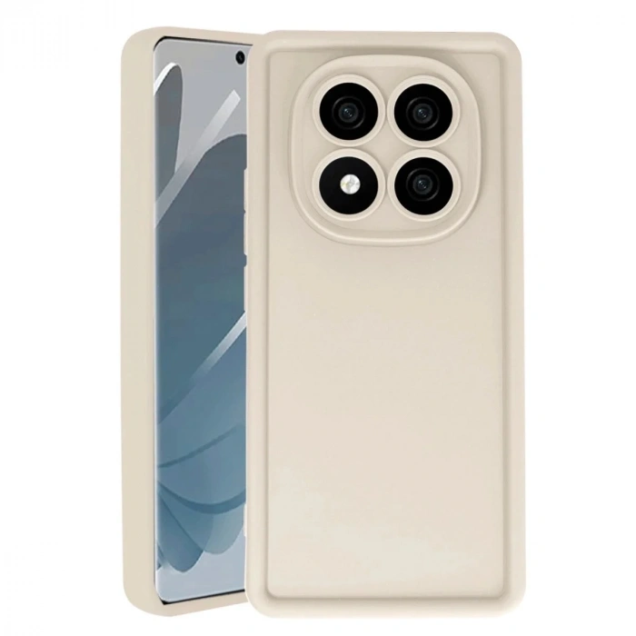 Mey İthalat®   Redmi Note 14 Pro 5G Kılıf Viera Silikon - Krem
