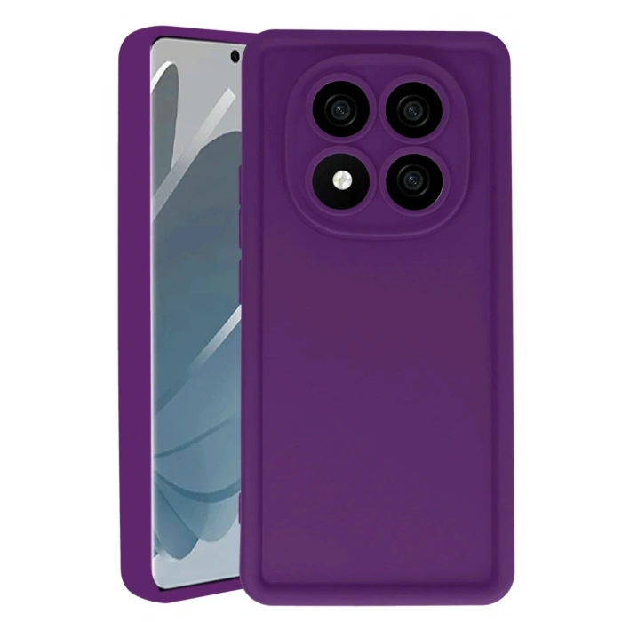 Mey İthalat®   Redmi Note 14 Pro 5G Kılıf Viera Silikon - Mürdüm
