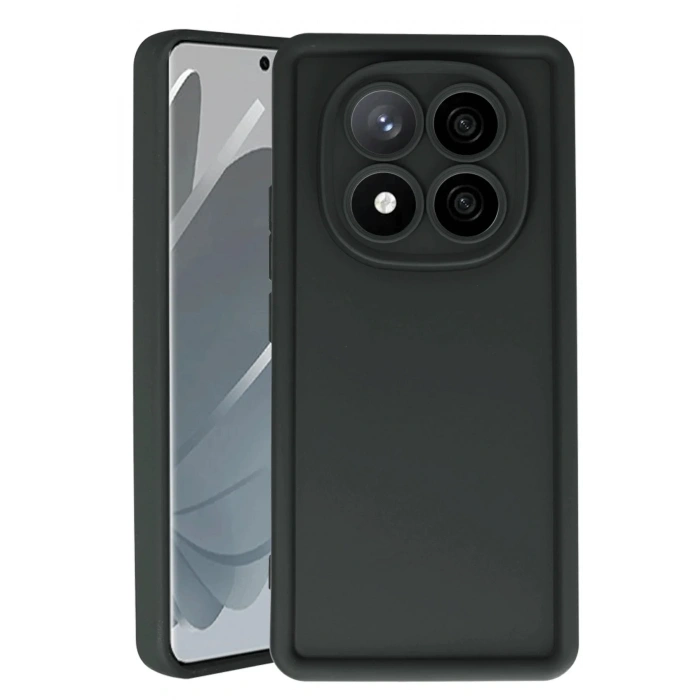 Mey İthalat®   Redmi Note 14 Pro 5G Kılıf Viera Silikon - Siyah