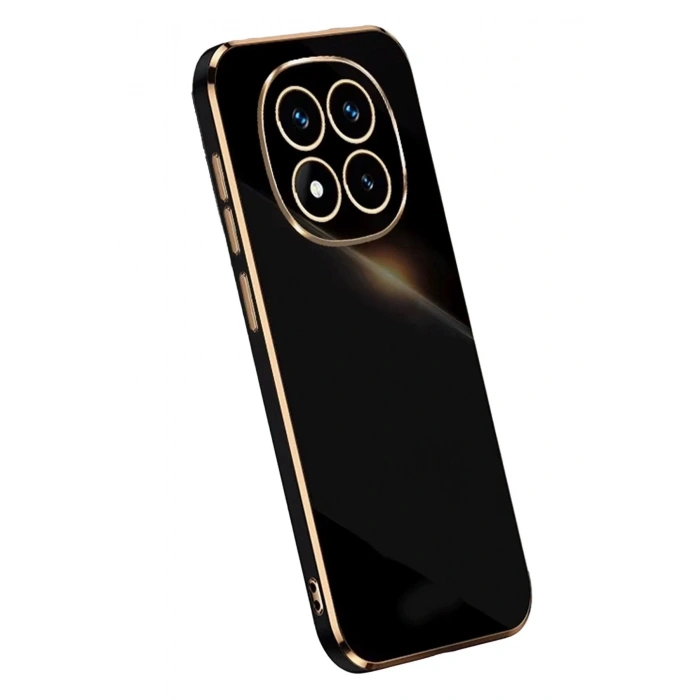 Mey İthalat®   Redmi Note 14 Pro 5G Kılıf Volet Silikon - Siyah