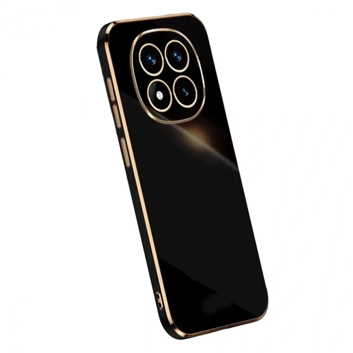 Mey İthalat®   Redmi Note 14 Pro Plus Kılıf Volet Silikon - Siyah
